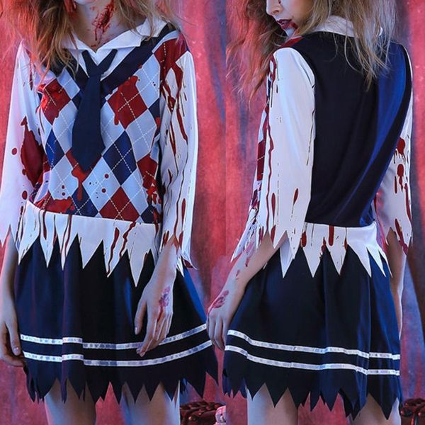 

casual dresses women summer off shoulder floral fashion halloween costume school uniform cosplay pleated buttons vestidos, Black;gray