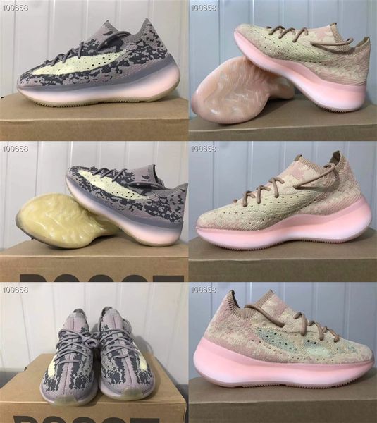 

kanye 380 v3 shoes new designer shoes citrin alien pink white alien green pink sneaker men fashion running shoes chaussures