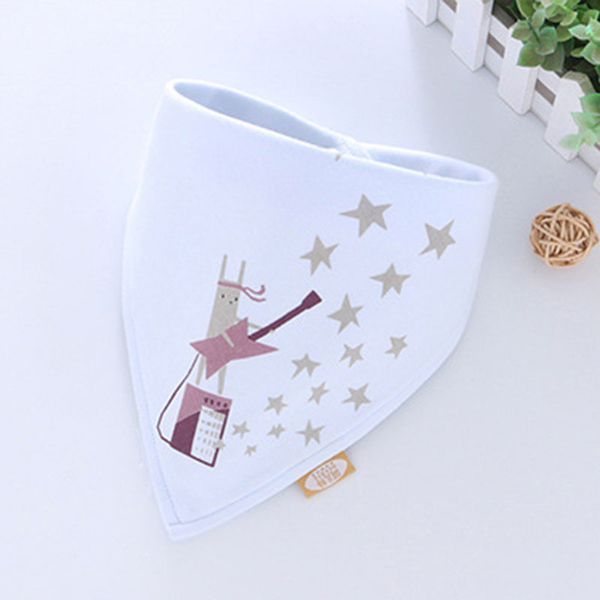 

Hot Selling Comfortable Baby Bibs Cute Cartoon Saliva Towel Kids Feeding Double Button Bib Accessory Soft Boys Girls Scarf