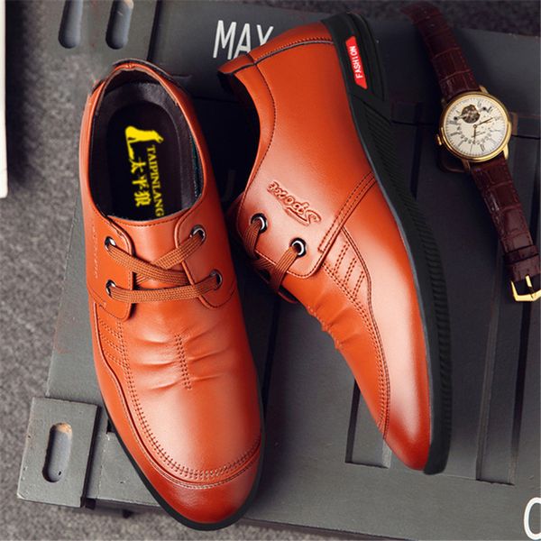 

brand men england trend casual shoes male suede oxford leather dress shoes zapatillas men flats snakers man driving shoes, Black