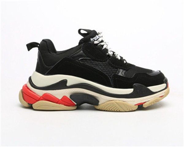 

2020 designer paris 71fw triple s sneakers for men women black red white green casual a1