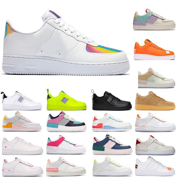 

easter 2020 men women white utility black pale ivory platform running shoes snerkers shoes skateboard low black white size 36-45, White;red