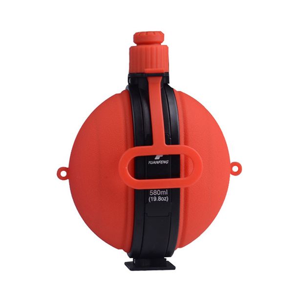 

new collapsible water bottle kettle 580ml large capacity portable silicone with compass cap cycling drop shipping