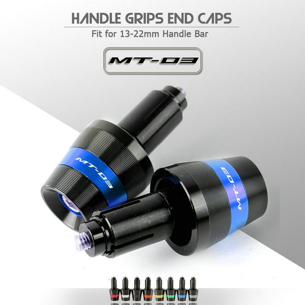 

motorcycle cnc aluminum handlebar grips end cap plug slider for mt-03 yzf r3