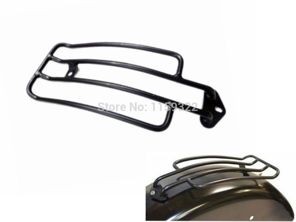 

motorcycle parts black steel solo luggage rear fender rack short for xl 1985-2003