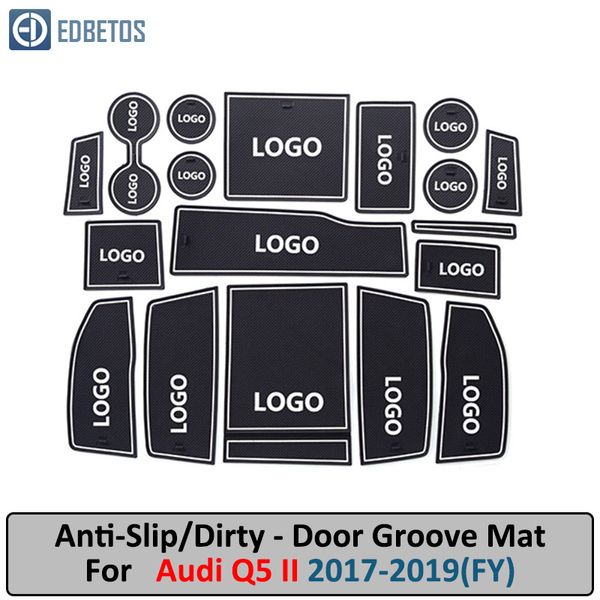 

anti-dirty pad for q5 fy 2017 2018 2019 door groove gate slot anti-slip mat