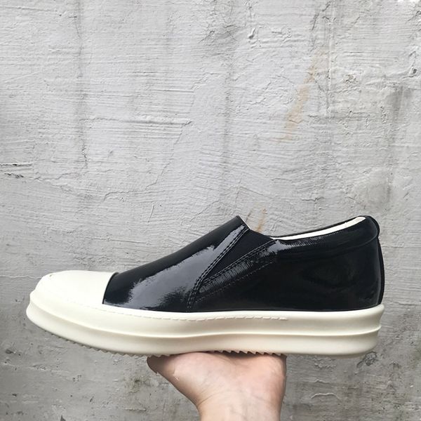 

19ss high persional new black glossy black white head set foot tpu milk bottom couple thick platform shoes