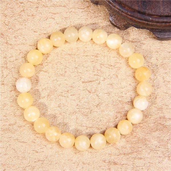 

natural yellow jades beads bracelet women men stone charm bracelets handmade armband jewelry making bracelet gifts, Golden;silver