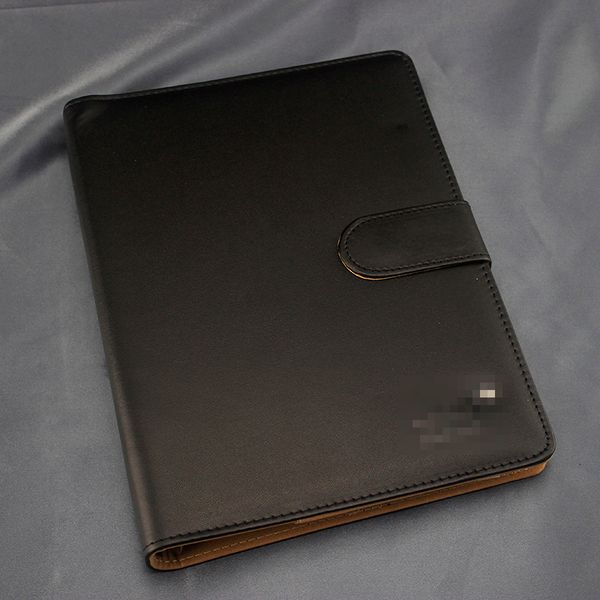 

handmade black cover notepads man diary business supplies agenda notebook office magnetic notepad, Purple;pink