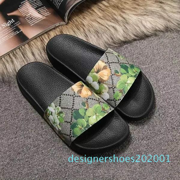 

men women slide sandals designer shoes luxury slide summer fashion wide flat slippery with thick sandals slipper flip flops size 36-45 d011, Black