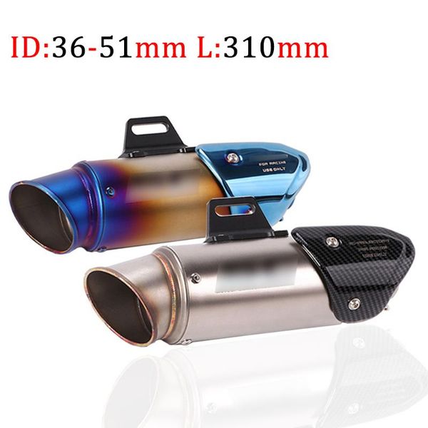 

for 250cc 600cc 36mm - 51mm 310mm for atv dirt bike laser marking universal motorcycle exhaust escape muffler db killer modified