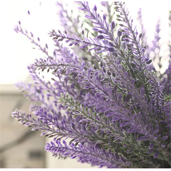 

бесплатная доставка романтическое украшение provence лаванды цветок шелк искусственные цветы зерна декоративные моделирование водных растени