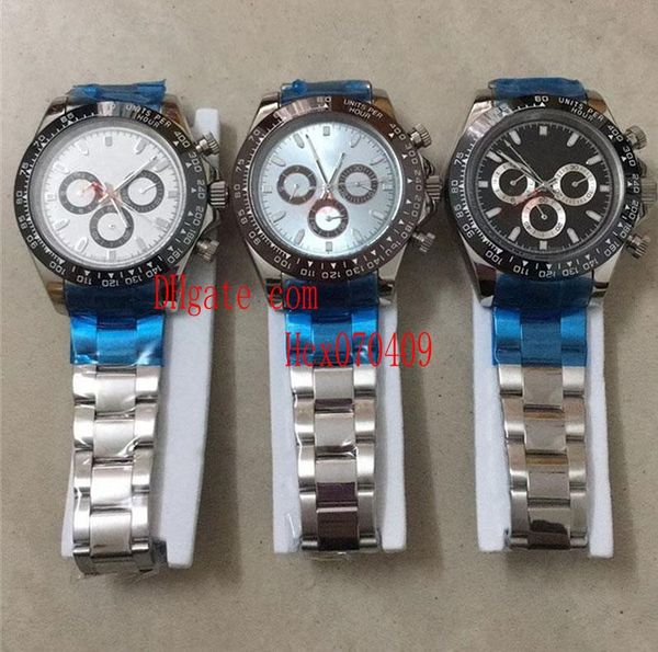 

8 style elling 40mm cosmograph mens watch dayton stainless steel no chronograph mechanical automatic mens watch watches, Slivery;brown