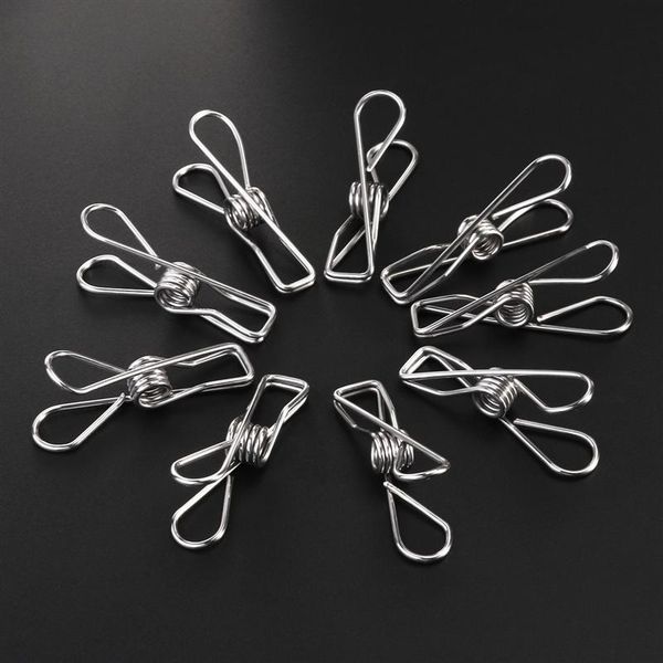 

new arrival 500pcs stainless steel clothes pegs hanging clothes pins beach towel clips household bed sheet clothespins