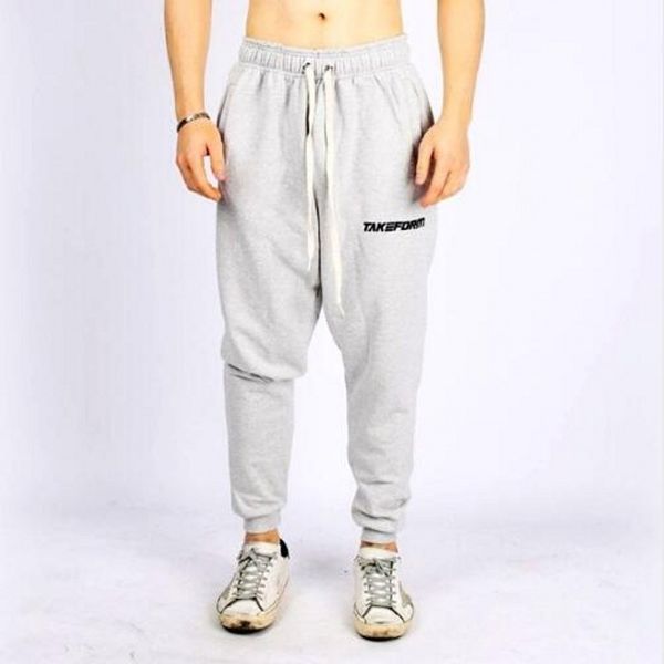 

mens joggers casual pants fitness men sportswear tracksuit bottoms skinny sweatpants trousers black gyms jogger track pants