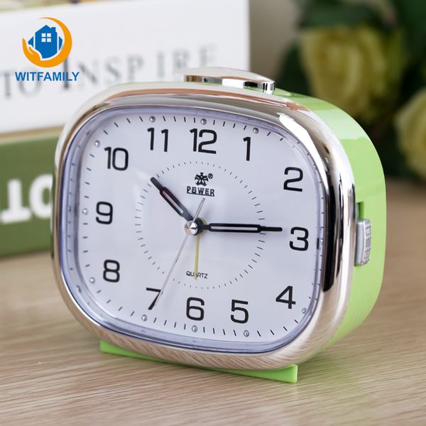 

music creative personality of students lazy children bedroom modern table square clocks small night lamp bedside alarm clock
