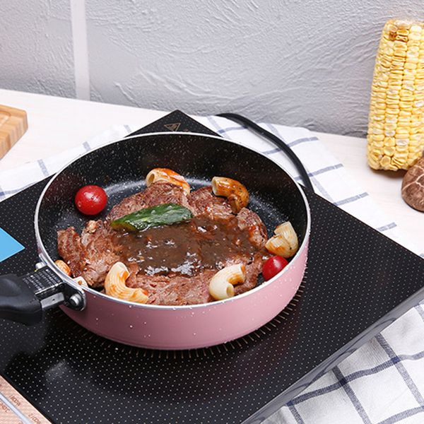 

new 18cm nonstick pan non-stick cookware frying pan saucepan small fried eggs pot general use for gas and induction cooker
