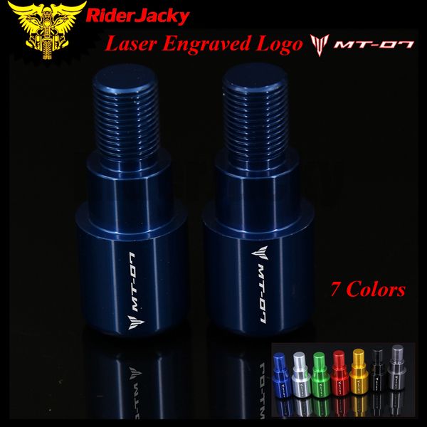 

riderjacky для yamaha mt 07 mt07 mt07 7/8" 22мм cnc мотоцикл ручки bar end ползунки цанги caps подключи