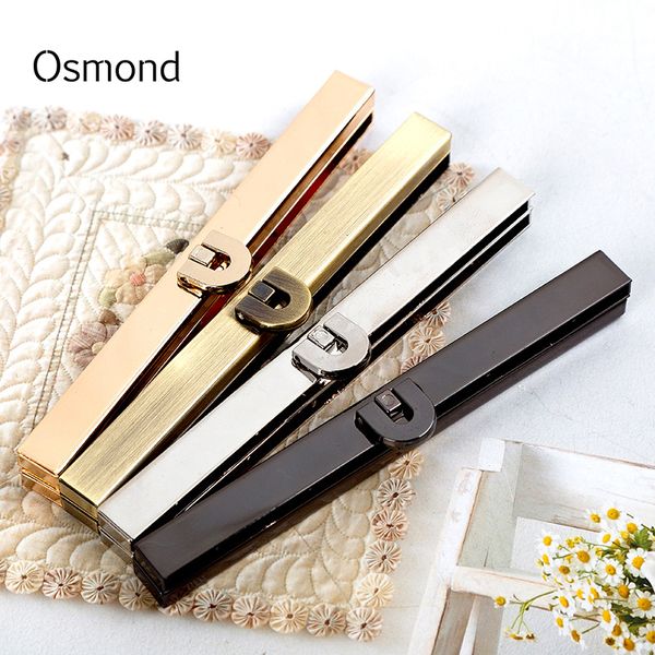 

osmond diy hardware antique tone twist lock metal clasp turn lock gold black alloy twist closure for bag parts 19cm/11.4cm