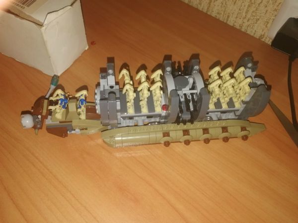 

10374 space wars combat robot troop carrier building block toys compatible with 75086 star series wars