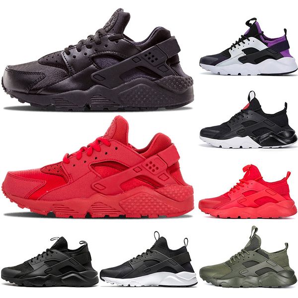 

new huarache 4.0 1.0 classical triple white black red men women huarache designer shoes huaraches sports sneakers outdoor shoes size 36-45