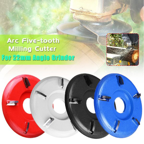 

allsome five-tooth arc wood turbo carving disc tool milling cutter for 22mm angle grinder ht2876