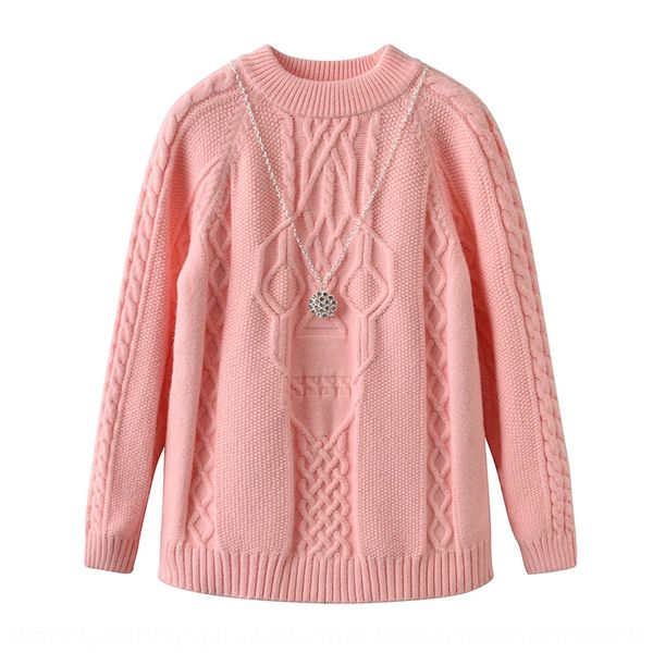 

dixnh medium and large children's knitted base coat girls with pendant solid color elegant comfortable and soft pendant sweater sweater, Blue