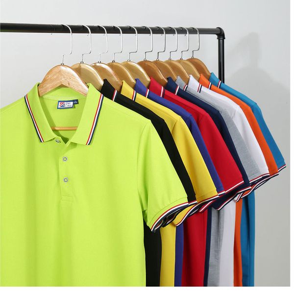 

summer 2020 classic men's short sleeve casual solid color lapel men's shirt fashion shirt jersey golf tennis 3xl, White;black