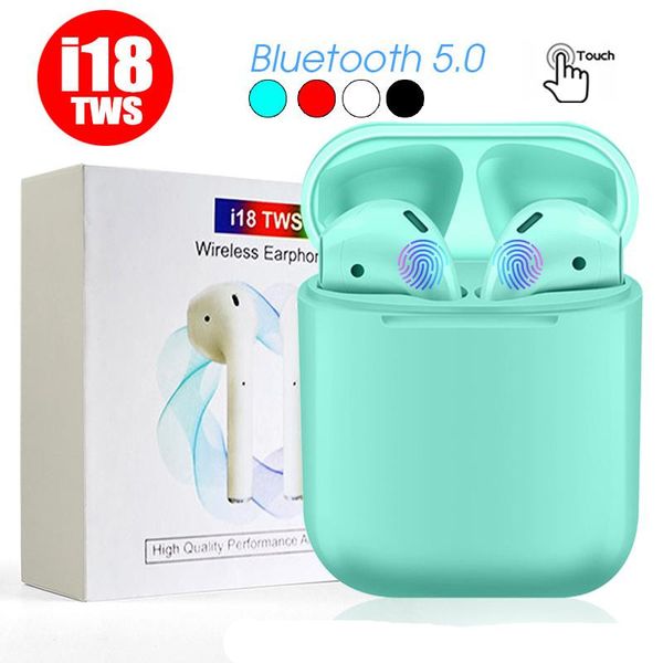 

I18 TWS Близнецы Беспроводные Bluetooth Наушники Наушники Наушники Мини Bluetooth Наушники с