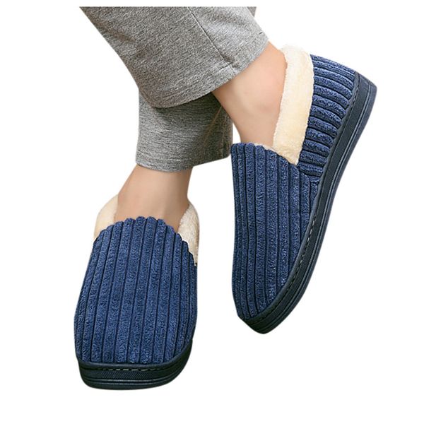 

sagace winter men slippers plush warm cotton home slippers indoor socks shoes ladies male floor shoes footwear 1128, Black