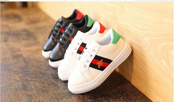 

2019 new pring ummer autumn new fa hion little white hoe port boy fa hion children hoe 26 36cm, Black;red