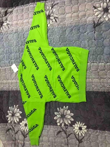 

2019 new type knitted sweater cotton double-sided jacquard knitted fabric with perfect quality details for men and women 10 dhl free