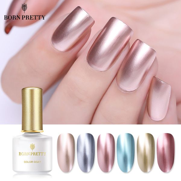 

born pretty mirror metal nail art soak off uv gel polish nail art uv gel manicure varnish no lamp needed, Red;pink