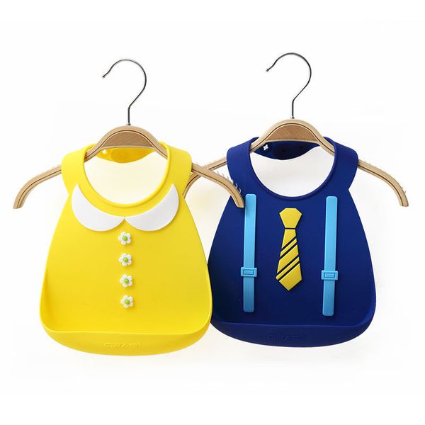 

toddler baby soft silicone waterproof saliva dripping kids infant lunch bibs