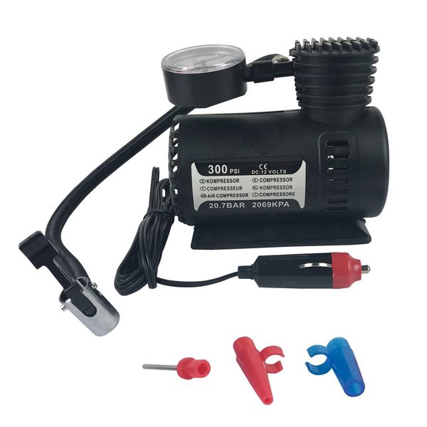 

mew quick flow compact air compressor,12v car electric mini compact compressor pump bike tyre air inflator 300psi