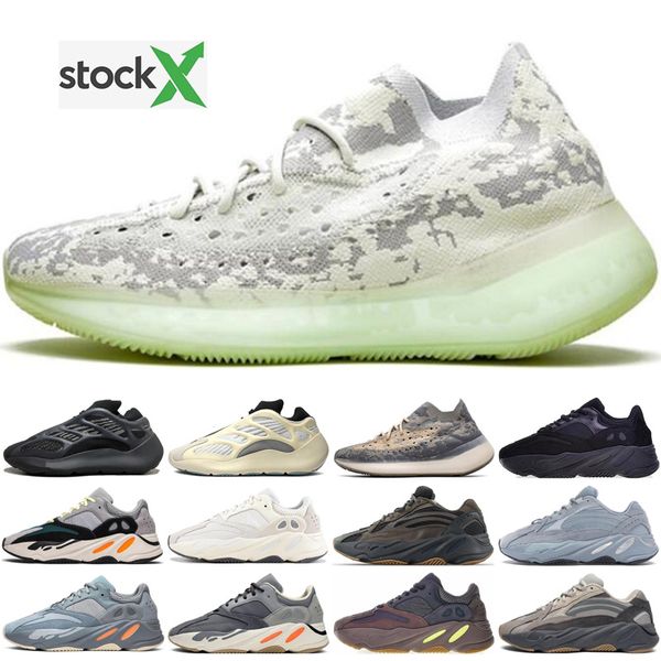 

2020 discount 700v3 azael white glow mens kanye west carbon designer shoes luminous 700 v2 380 runner running sports sneakers shoes