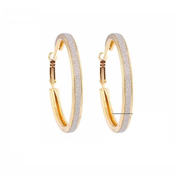 

exaggerate popular big smooth circle hoop earrings brincos simple party round loop earrings for women jewelry, Golden;silver