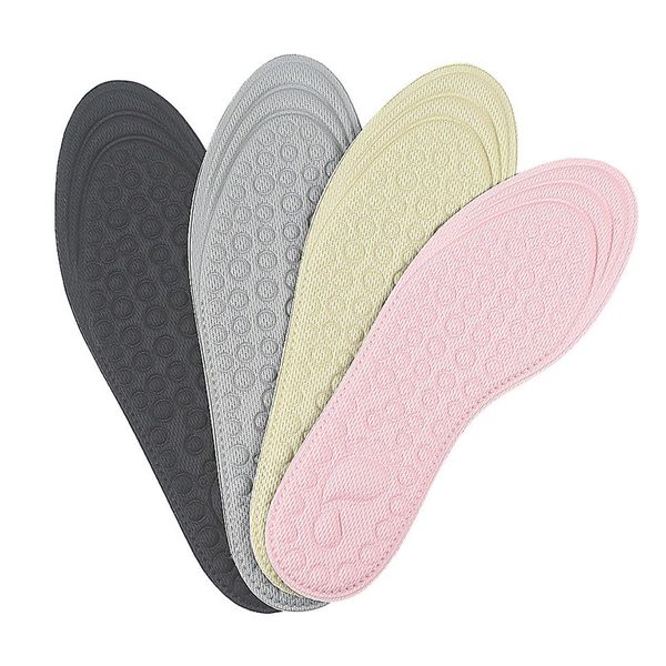 

1 pair 4d massage insoles absorption soft sponge breathable sole pad oh66, Black