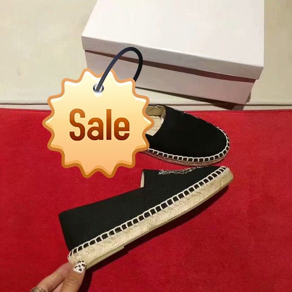 

embroidered straw shoes tiger head lazy shoes size35, Black