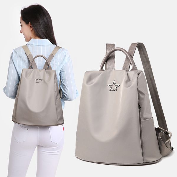 

women's women's fashion handbag nylon backpack college-style travel backpack
