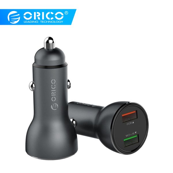 

orico upf-q2 30w quick charge 3.0 usb car chargers qc3.0 and 5v 2.4a fast charging for iphone 8 xs max xiaomi mix3 phone charger