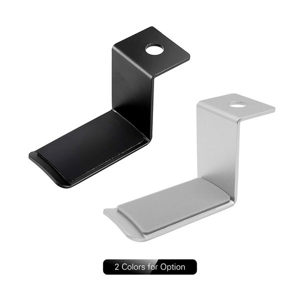 

360° rotatable universal headset headphone hook holder under desk mount stand aluminum alloy for home studio office