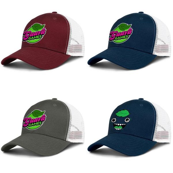 

guava juice box logo for men and women adjustable trucker meshcap golf cool cute stylish baseballhats old gay pride rainbow america, Blue;gray