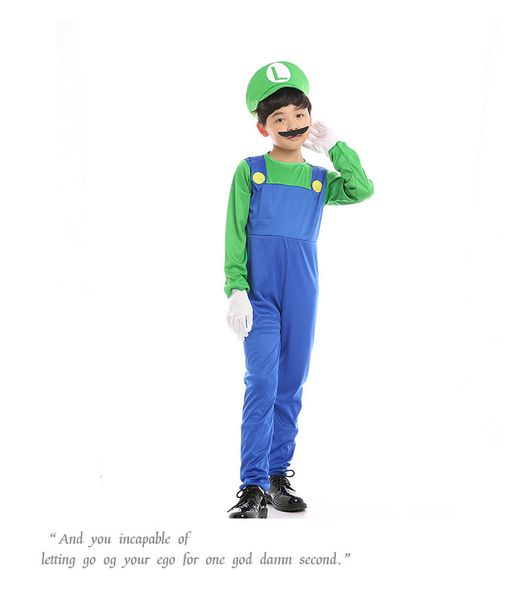 

хэллоуин косплей super mario bros cosplay танец костюм set дети хэллоуин марио луиджи костюмы для взрослых и детей подарки