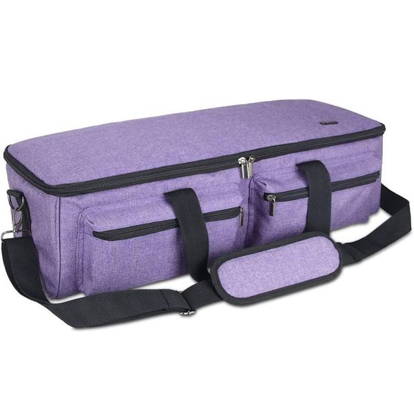 

portable waterproof heavy duty tote storage case sewing with shoulder straps cutting machine carrying bag for cricut explore air