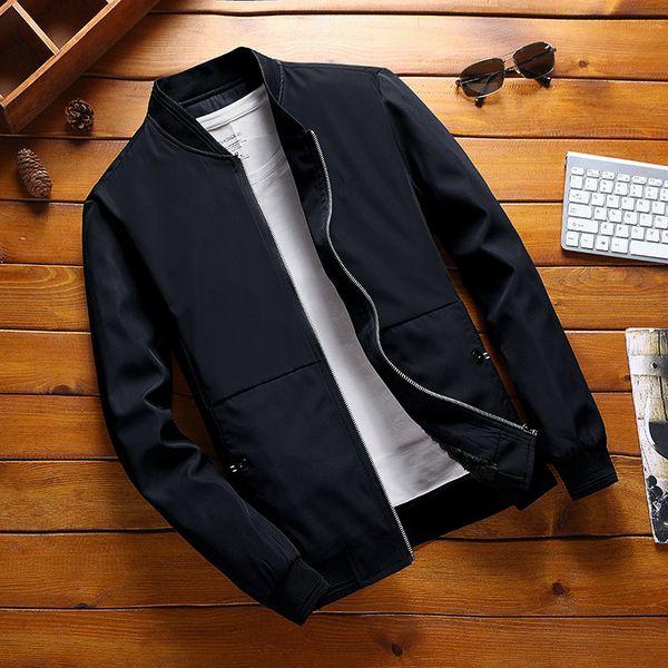 

2019 new arrival jacket male korean slim trend youth overcoat handsome baseball uniform autumn winter casual men's jacket sa-8, Black;brown