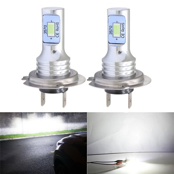 

h7 led headlight bulbs conversion kit super high/low beam 4000lm 6000k white 80w