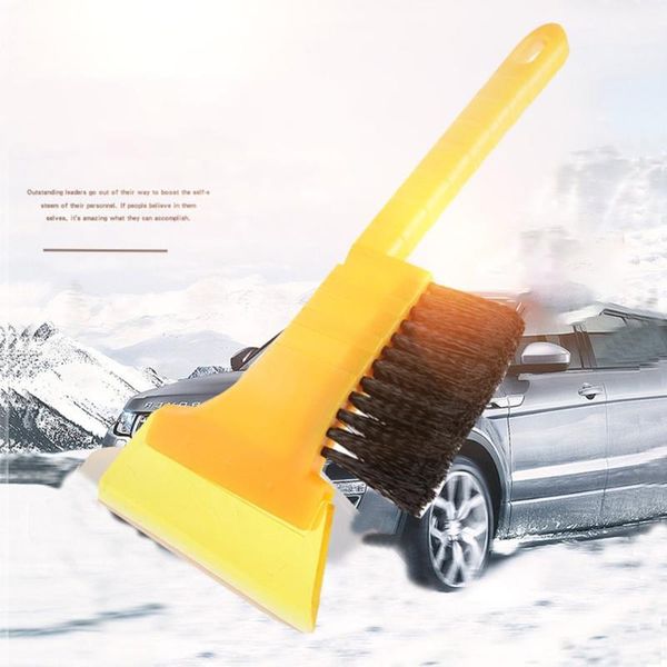 

winter car deicing snow removal shovel defrosting snow removal deicing long handle scraper with brush dual-use shovel