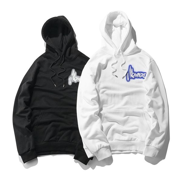 

2019 spring winter long sleeve designer men hoodies graffiti mens hip hop streetwear sweatshirts men white black size m-2xl