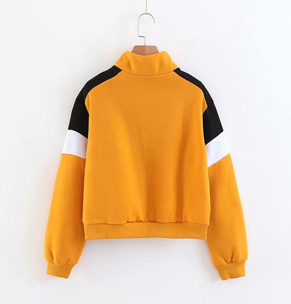 

women's dress 2018 autumn new style hipster versitile fashion slim fit explicit thick mixed colors woven nap hoodie women's autu, Black